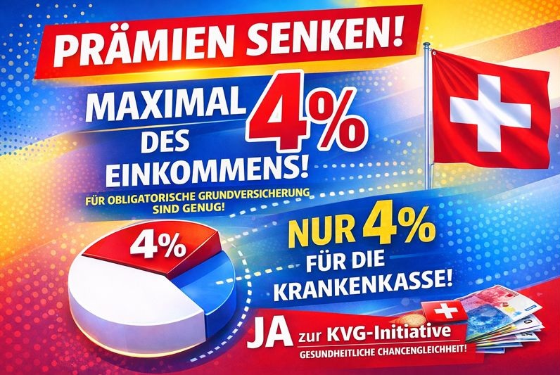 Volksinitiative Krankenkasse Pr�mien Senken, 4% des Einkommens